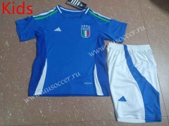 2024-2025 Italy Home Blue Kids/Youth Soccer Uniform-507