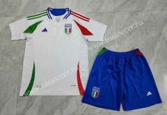 2024-2025 Italy Away White Soccer Uniform-3454