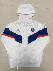 (S-3XL) 2024-2025 Paris Saint-Germain White Trench Coats -0255