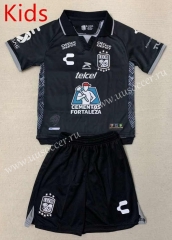 2023-2024 Club León Away Black Kids/Youth Soccer Uniform-AY