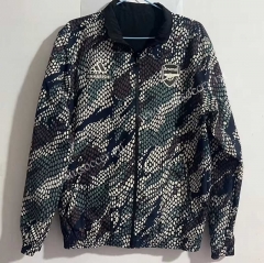 (S-3XL) 2024-2025 Arsenal Jointly-Designed Black&Grey Thailand Reversible Trench Coats -0255