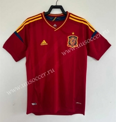 Retro Version 2012 Spain Home Red Thailand Soccer Jersey AAA-811