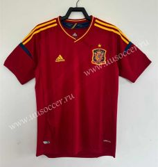 Retro Version 2012 Spain Home Red Thailand Soccer Jersey AAA-811