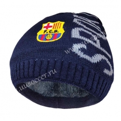 Barcelona Royal Blue Hat Soccer Fleece Cap