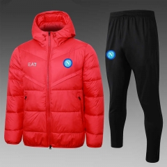 2023-2024 Napoli Red Cotton Suit With Hat-815