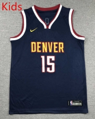Denver Nuggets Dark Blue #15 Kids/Youth NBA Jersey-1380