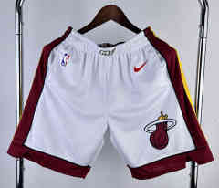 Miami Heat Home White NBA Shorts -311
