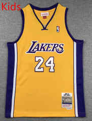 Los Angeles Lakers Yellow #24 Kids/Youth NBA Jersey-1380