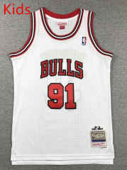 Retro Version Chicago Bulls White #33 Kids/Youth NBA Jersey-1380