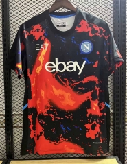 (s-4xl)24-25 Flame version Napoli Red&Black Thailand Soccer Jersey AAA-9387
