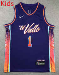 2024 Phoenix Suns City Edition Purple #1 Kids/Youth NBA Jersey-1380