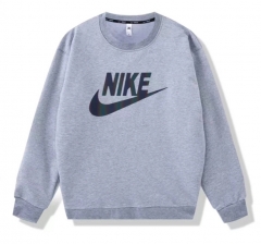 (M-3XL)Nike White Thailand Soccer Tracksuit（Black Logo）-DD3