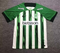 2024-2025 Atletico Nacional Medellin Home White&Green Stripe Thailand Soccer Jersey AAA-417