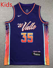 2024 Phoenix Suns City Edition Purple #35 Kids/Youth NBA Jersey-1380