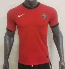 (s-4xl)2024-2025 Portugal Home Red Thailand Soccer Jersey AAA-416