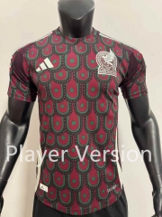 Player Version 24-25 Mexico Home Red Thailand Soccer Jersey AAA-SJ