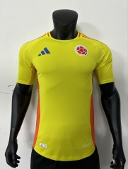 Player Version 2024-25  Colombia  Home Yellow  Thailand Soccer Jersey-518