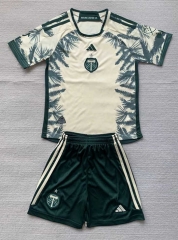 2024-25 Portland Timbers Away Light Yellow Soccer Uniform-AY