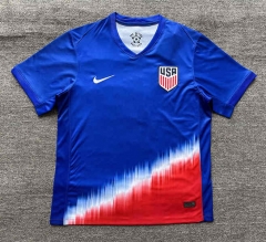 2024-25  USA Away Blue Thailand Soccer Jersey AAA