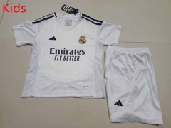 2024-2025 Real Madrid Home White  Kids/Youth Soccer Uniform-507