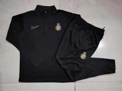 2024-2025 Al-Nassr FC Black Thailand Soccer Tracksuit-815