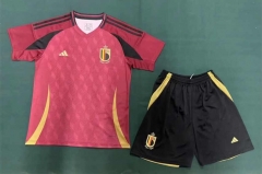 2024-2025 Belgium Home Red Thailand Soccer Uniform -8975
