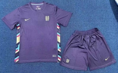 2024-2025 England Away  Purple Soccer Uniform-8975