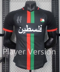 Player Version 2024-2025 Palestino Black Thailand Soccer Jersey AAA-888