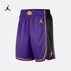 2024 city version NBA Los Angeles Lakers Purple NBA Shorts-311