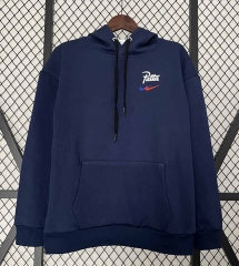2024-25 BarcelonaDark Blue Thailand Tracksuit Top With Hat-0255