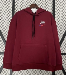 2024-25 Barcelona Red Thailand Tracksuit Top With Hat-0255