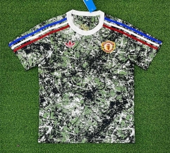 （s-4xl）24-25 stone rose Manchester United Green Soccer Jersey AAA-403