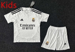 2024-2025 Real Madrid Home White  Kids/Youth Soccer Uniform-GB