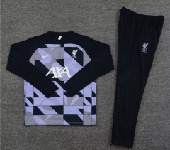 2023-24 Liverpool Purple  Thailand Soccer Tracksuit Uniform-815