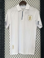 24-25  Uruguay Away White Thailand Soccer Jersey AAA