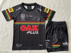 2023 Jagur Black Thailand kids Rugby Shirts