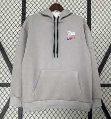 2024-25 Barcelona Gray Thailand Tracksuit Top With Hat-0255