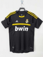 Retro Version 2011-2012 Real Madrid Goalkeeper Black Thailand Soccer Jersey AAA-811