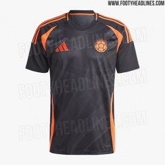 24-25 Colombia  Away Black Thailand Soccer Jersey