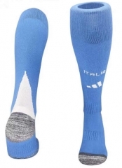 2024-25 Italy Home Blue kids Soccer Socks