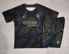 2024-2025 Paris SG Jordan Dark Green Thailand Soccer Tracksuit( Fifth Pants) -815