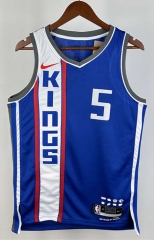 2024 City Edition Sacramento Kings Blue #5 NBA Jersey-311