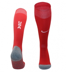 2024-2025 USA Away Red Kids/Youth Soccer Socks