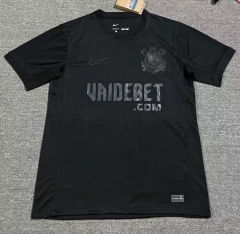 (S-4XL) 2024-2025 Corinthians Black Thailand Soccer Jersey AAA-1146