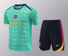 2024-25 Barcelona Green Thailand Soccer Vest Uniform-418
