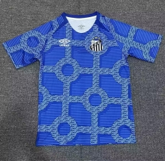 2024-25 Santos FC Blue Thailand Training Soccer Jersey AAA-GB
