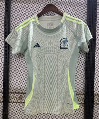 2024-2025 Mexico Away Gray&Green Women Thailand Soccer Jersey AAA-1876