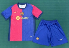 2024-2025 Barcelona Home Red&Blue Soccer Uniform-6748