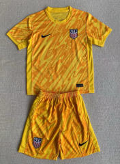 2024-2025 USA Goalkeeper Yellow Soccer Unifrom-AY