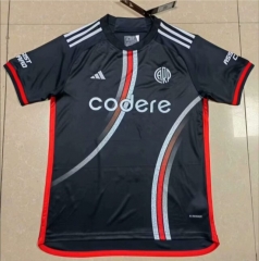 (S-4XL) 2024-2025 River Plate 2nd Away Black Thailand Soccer Jersey AAA-818